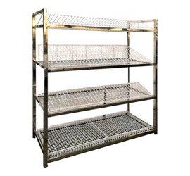 قفسه آبچکان چهار طبقه