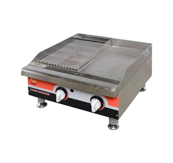 اجاق ترکیبی تخت و ذغالی طرح آمریکایی ۶۰