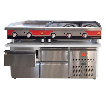 یخچال یا فریزر زیراجاقی چهار کشو