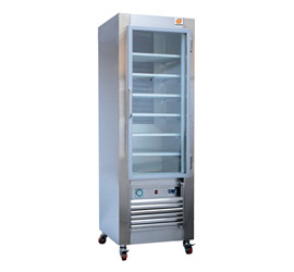 یخچال ایستاده با یک در شیشه ای مگنتی