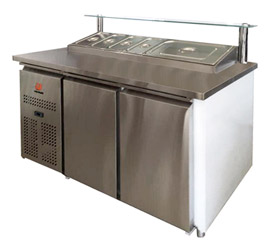 یخچال تاپینگ تمام استیل دو در